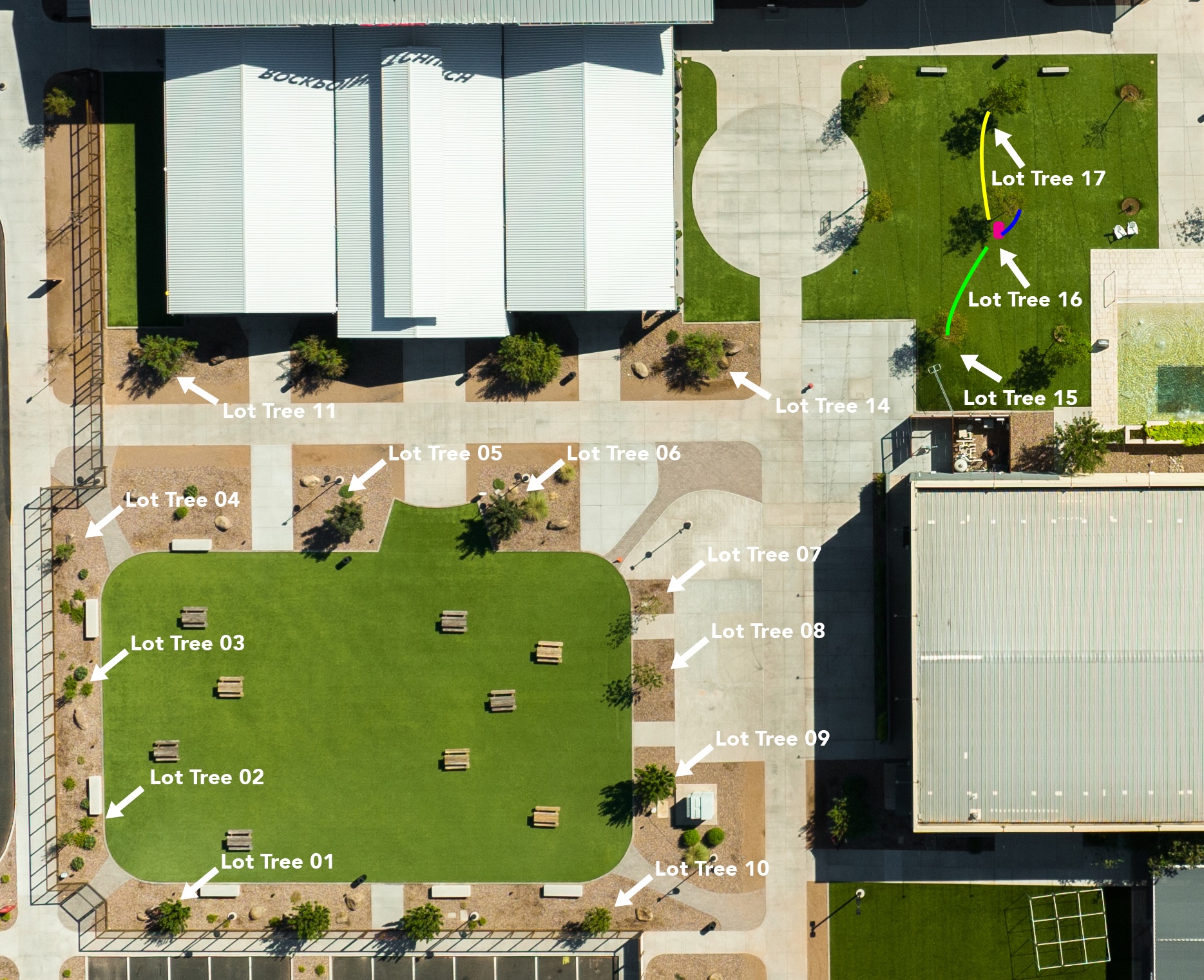 Site Map image 1 for controller Lot Trees